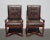 French Theodore Alexander Brown Leather Library Side Chairs French Traditional - a Pair For Sale - Image 3 of 13
