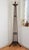 Antique English Arts and Crafts coat stand in solid mahogany, having circular revolving platform fitted with five original...