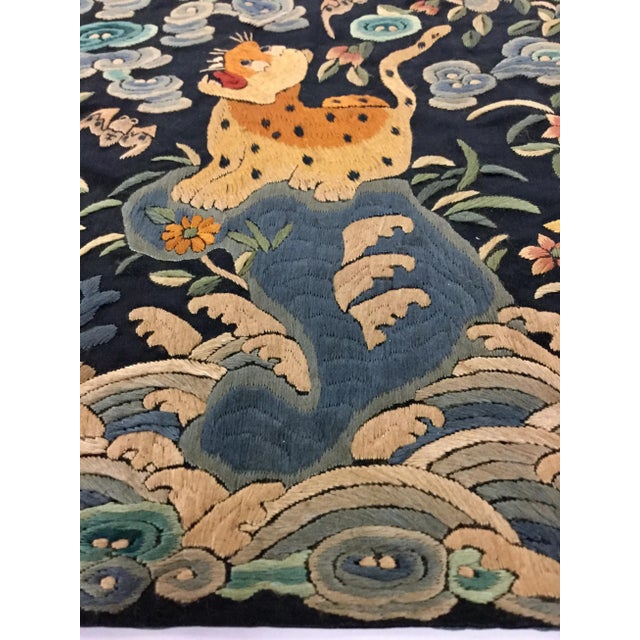 Textile Antique Chinese Hand Embroidered Silk Rank Badges - Set of 3 For Sale - Image 7 of 13