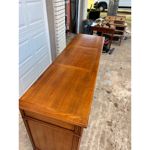 Wood French 19th Century Louis XVI Walnut Three Door Sideboard For Sale - Image 7 of 12