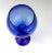 Art Nouveau Vintage Cobalt Blue Glass Vase or Candle Holder For Sale - Image 3 of 7