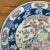 Massive 18" Japanese round porcelain charger hand-painted in a colorful bird and botanical motif. Makes a beautiful tray...