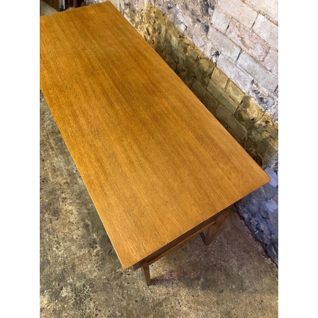 Vintage Danish Oak Kneehole Desk from Meredew, 1950s For Sale - Image 15 of 18