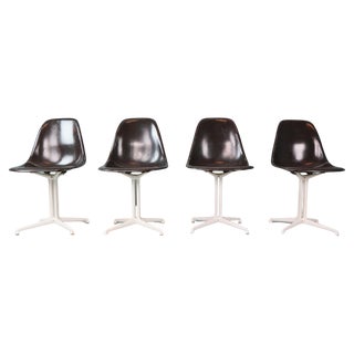 Black La Fonda Chairs by Charles & Ray Eames for Herman Miller, 1961, Set of 4 For Sale