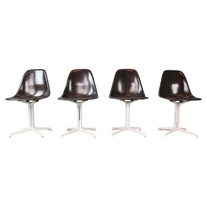 Black La Fonda Chairs by Charles & Ray Eames for Herman Miller, 1961, Set of 4