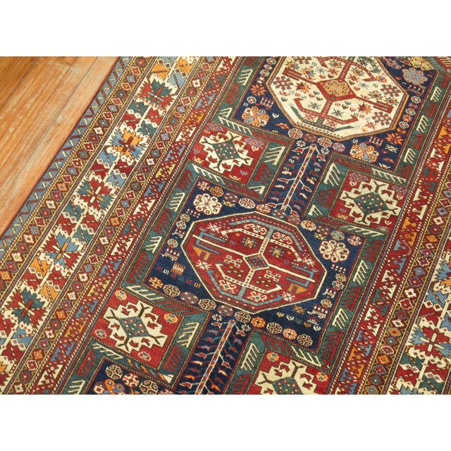 Contemporary Zabihi Collection 19th CenturyTribal Antique Shirvan Rug For Sale - Image 3 of 18