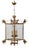 20th Century Gilded Metal Lantern For Sale