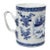 River Scenes in Cobalt: An 18th-Century Chinese Export Porcelain Tankard For Sale