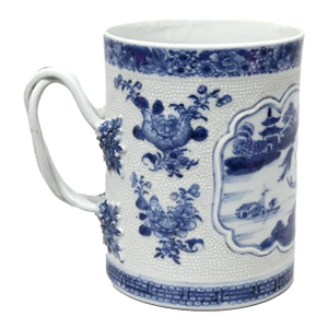 River Scenes in Cobalt: An 18th-Century Chinese Export Porcelain Tankard