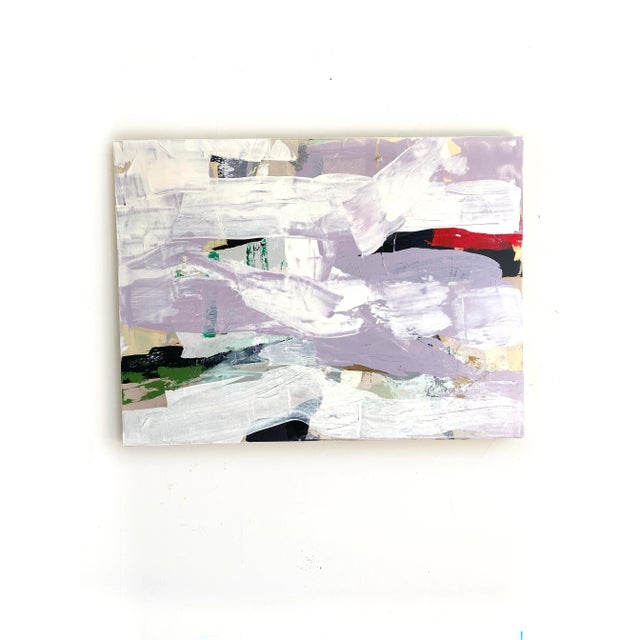 Contemporary "Pop of Red" 2023 Original Painting by Jessalin Beutler For Sale - Image 3 of 7