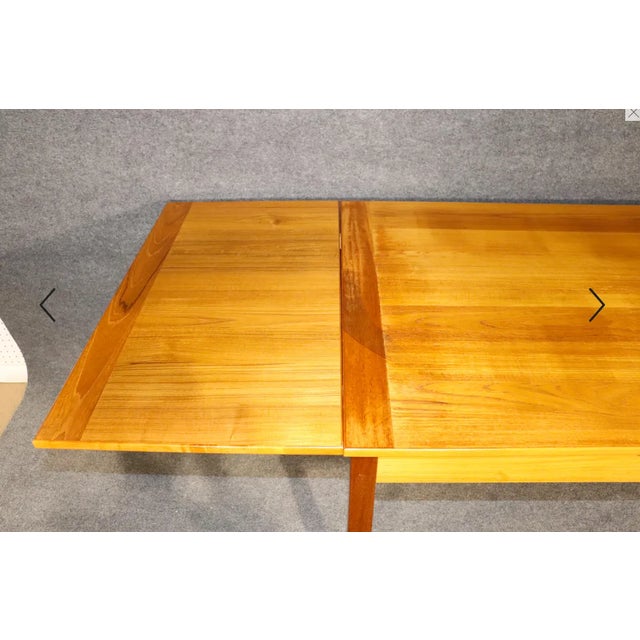 1960s Danish Draw Leaf Dining Table For Sale - Image 5 of 8