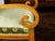 Pair of English 1830s Regency Walnut Upholstered Armchairs with Scrolling Arms For Sale - Image 9 of 10