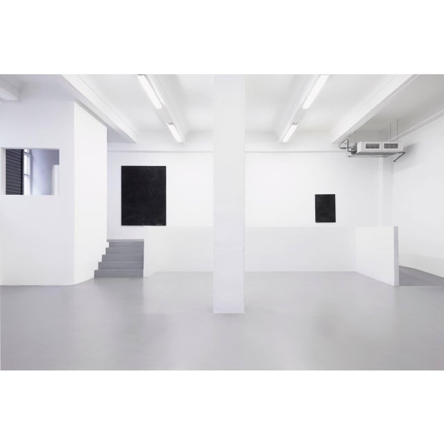 Textile Black Painting by Enrico Dellatorre For Sale - Image 7 of 12