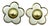 Chanel Gold CC Ivory Daisy Flower Piercing Earrings, A Pair For Sale