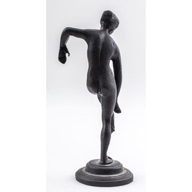 Mid 20th Century Grand Tour Style Nude Woman Cast Iron Sculpture For Sale - Image 5 of 9