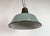 1960s Industrial Petrol Enamel Factory Lamp with Cast Iron Top, 1960s For Sale - Image 5 of 18