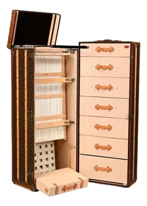 Louis Vuitton, Large Steamer Trunk, Monogram Canvas, Leather, Special Order