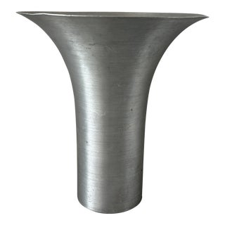 Vintage Russel Wright Spun Aluminum Flare Vase For Sale
