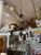 Metal Dark Bronze Color Tole Multi Arm Rustic Chandelier For Sale - Image 7 of 8