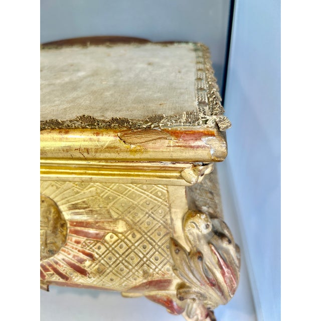 19th Century Giltwood Altar Base Stand For Sale - Image 9 of 11