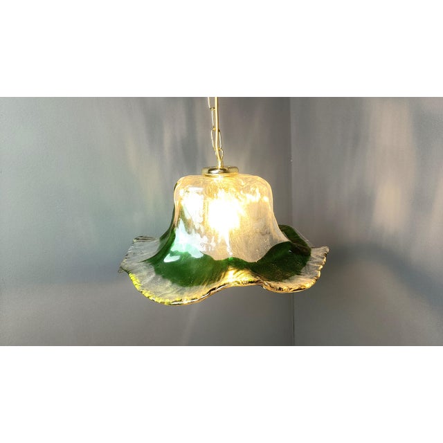Vintage Murano Glass Pendant Light from Mazzega, 1960s For Sale - Image 10 of 11