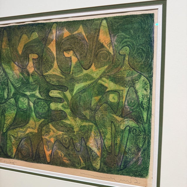 Original Abstract Etching Titled & Signed in Pencil Mid-Century Modern For Sale In San Diego - Image 6 of 14