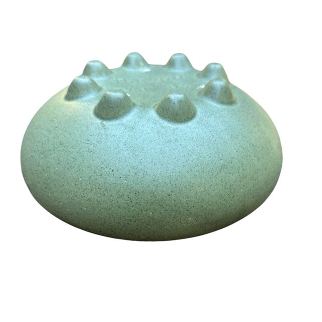 Vintage Green Haeger Round Ceramic Planter For Sale - Image 6 of 9