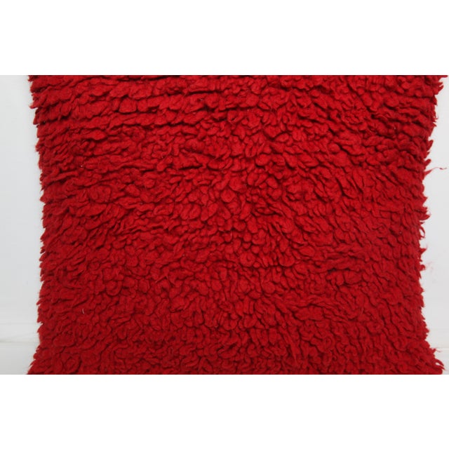 Handmade Boho Chic Organic Wool Pillow -20'' X 20'' For Sale In Tampa - Image 6 of 8