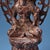 Gilt Copper Guanyin Bodhisattva Statue With Openwork Mandorla Backplate, Lotus Throne For Sale - Image 9 of 10