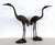 Large Burnished Brass Heron Sculptures, Italy, 1970, Set of 2 For Sale - Image 4 of 18
