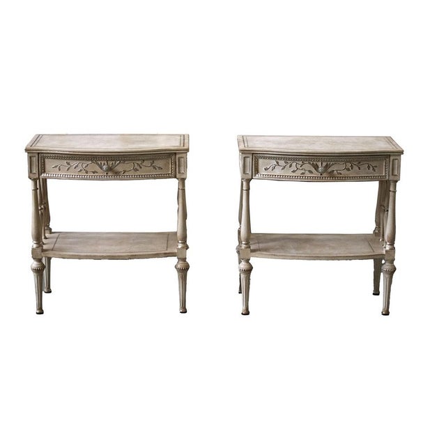 Vintage Chest of Drawers with Flap and Two Bedside Tables, 1970s, Set of 3 For Sale - Image 6 of 8