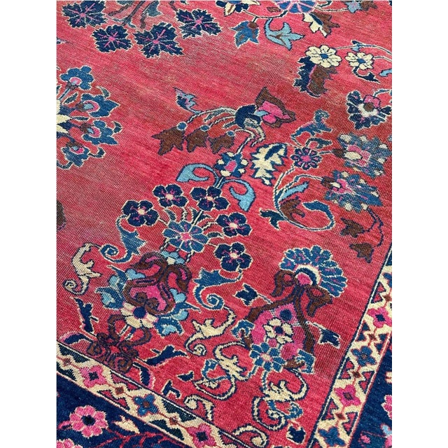 1920s Old Lilihan Design Persian Area Rug - 9'0" X 12'0" For Sale - Image 9 of 11