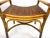 Vintage Mid Century Rattan Bench With Bentwood Frame and Woven Seat For Sale - Image 10 of 12