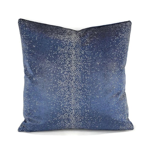 Textile Kravet Couture Sombra in Indigo Pillow Cover For Sale - Image 7 of 7