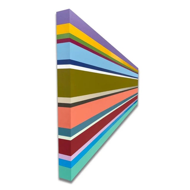 William Finlayson Jr. Original Acrylic Painting Titled: "HECF005-WLF2020" 24.75 x 84 2020 For Sale - Image 11 of 11