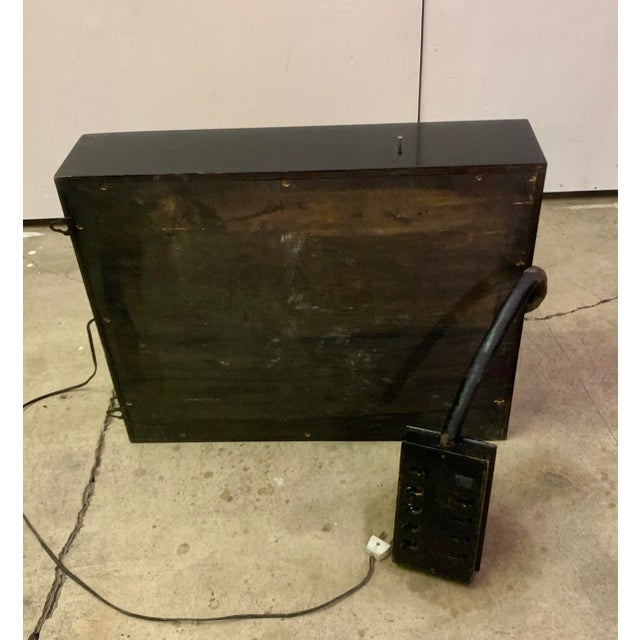 Vintage Eye Testing Chart, Circa 1950 Back Lit. For Sale - Image 4 of 7