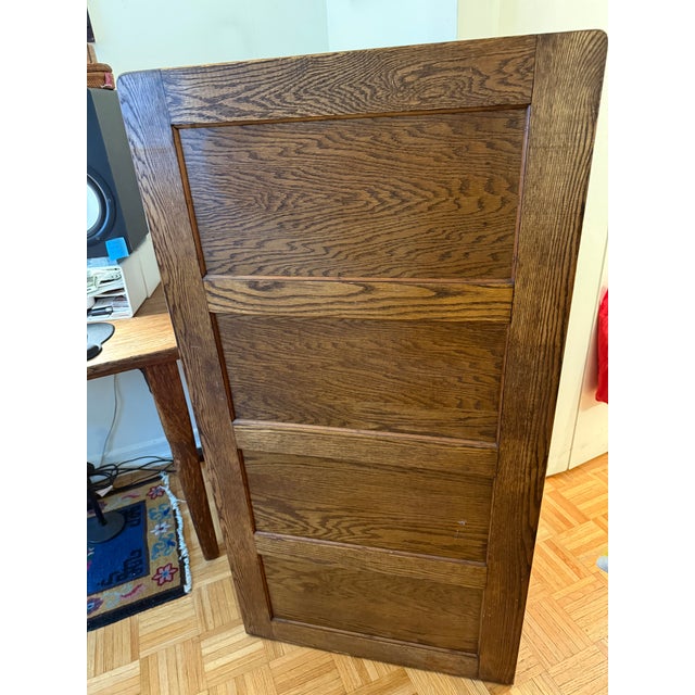1920s 1920s Tiger Oak 4 Drawer File Cabinet (Library Bureau Sole Manufacturer) For Sale - Image 5 of 11
