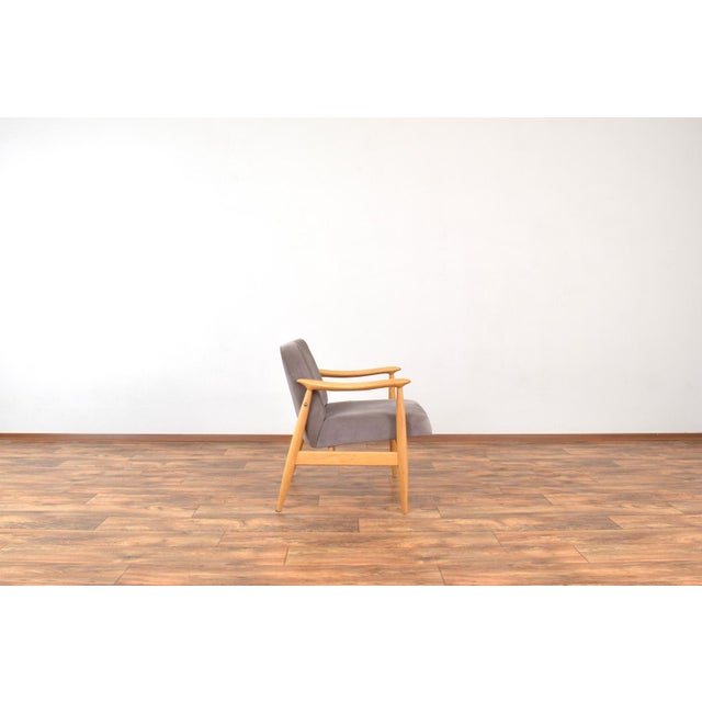 Wood Mid-Century Modern Polish Lounge Chairs by J. Kędziorek, 1960s, Set of 2 For Sale - Image 7 of 15