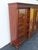 Wood Early 1900s Tiger Oak Long Large China Cabinet Bookcase Cupboard 6583 For Sale - Image 7 of 18