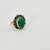 Metal 1970s Vintage Southwestern Navajo Boho Chic Sterling & Turquoise Cocktail Ring - Size 7.25 For Sale - Image 7 of 14