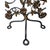 Metal Mid-20th Century Hand-Forged Wrought Iron Candelabra With Applied Cast Brass Botanical Details For Sale - Image 7 of 11