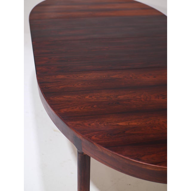 Oval Extendable Dining Table in Rosewood by Harry Østergaard for Randers, Denmark, 1960s For Sale - Image 13 of 18