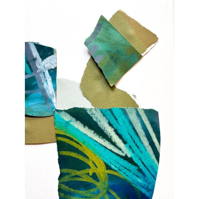 Paper "Cut to the Feeling 1" Original Framed Collage on Paper by Zac Woodiel For Sale - Image 7 of 12
