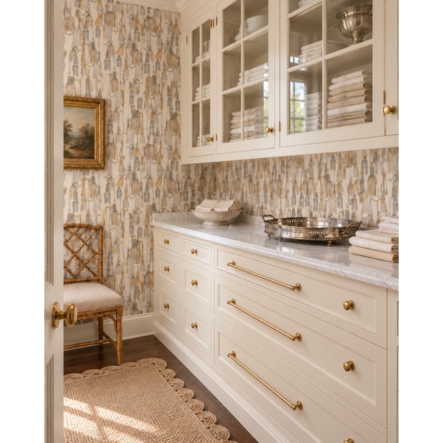Tassel Trellis is a bold, decorative wallpaper filled with hand-painted watercolor tassels that feel both classic and...