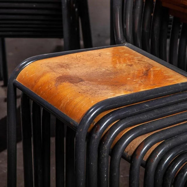 1960s French Mullca Stacking Dining Chair, 1960s For Sale - Image 5 of 13