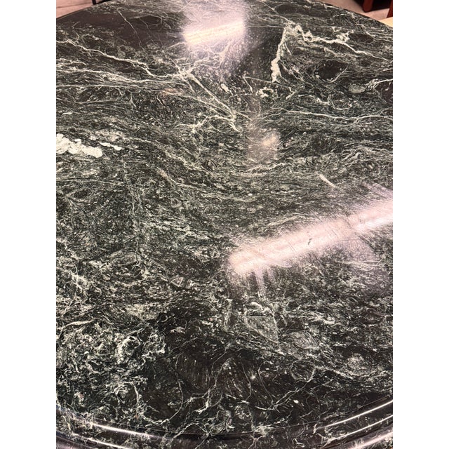 French Louis XV Style 23 K Gold Carved Wood Center Table + Marble Top For Sale - Image 10 of 12