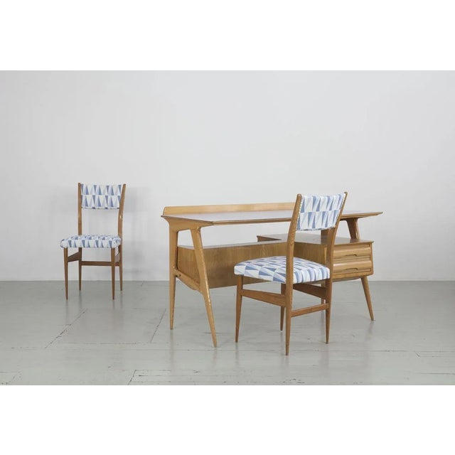 Set of Italian Maple Side Chairs from Gio Ponti, 1950s For Sale - Image 13 of 18