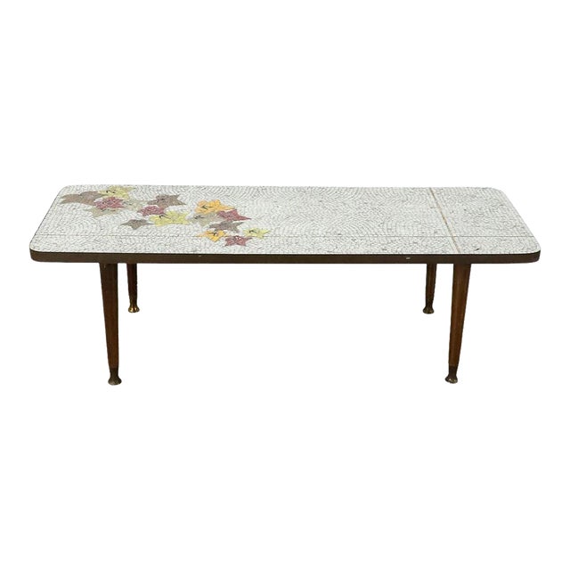 1950s Mosaic Coffee Table by Genaro Alvarez For Sale