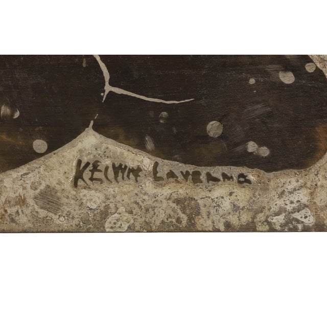 Late 20th Century Phillip and Kelvin LaVerne "Ecstasy" Patinated Bronze & Pewter Wall Sculpture For Sale - Image 5 of 10