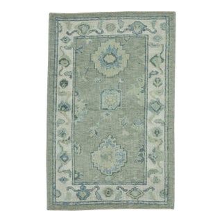 Turkish Oushak Rug 3'3"x 5' #19094 For Sale